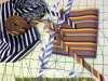 Pins pinpoint the seams on 1/2 inch bias