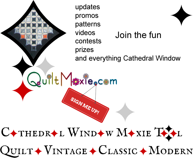 Cathedral Window Moxie Tool by QuiltMoxie . Quilt . Vintage . Classic . Modern